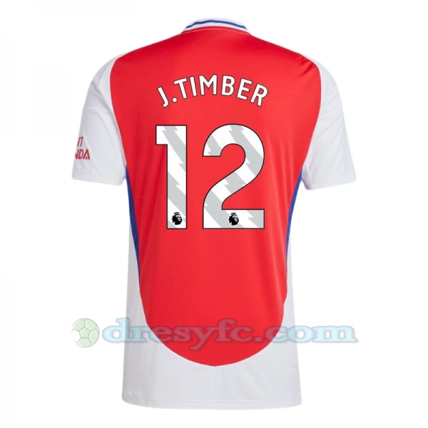 Fotbalové Dresy Arsenal FC J. Timber #12 2024-25 Domácí Dres Mužské