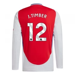 Fotbalové Dresy Arsenal FC J.Timber #12 2024-25 Domácí Dres Mužské Dlouhý Rukáv