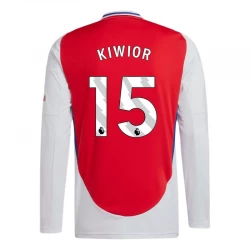 Fotbalové Dresy Arsenal FC Kiwior #15 2024-25 Domácí Dres Mužské Dlouhý Rukáv