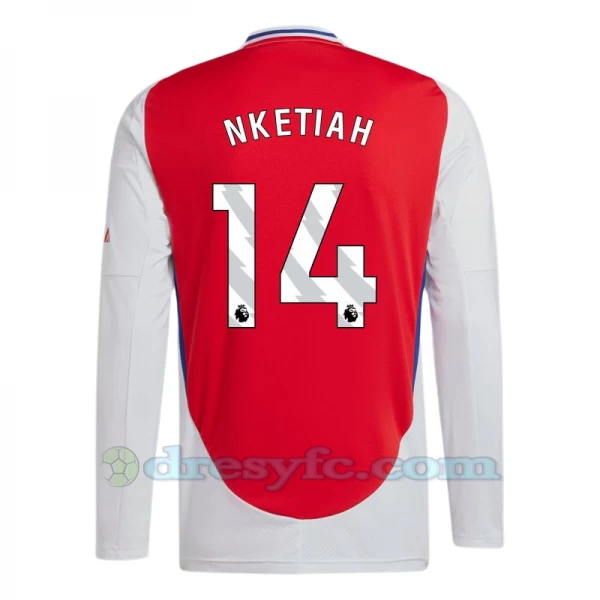 Fotbalové Dresy Arsenal FC Nketiah #14 2024-25 Domácí Dres Mužské Dlouhý Rukáv