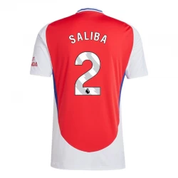 Fotbalové Dresy Arsenal FC Saliba #2 2024-25 Domácí Dres Mužské