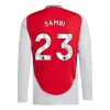 Fotbalové Dresy Arsenal FC Sambi #23 2024-25 Domácí Dres Mužské Dlouhý Rukáv