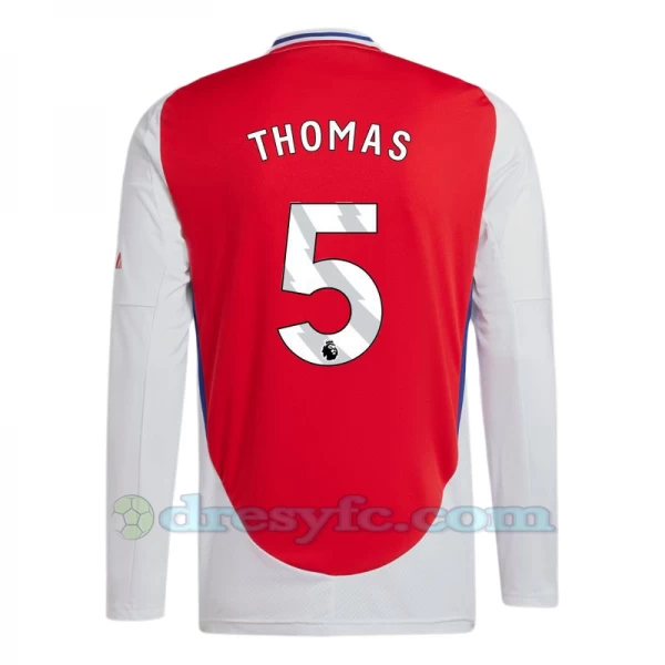 Fotbalové Dresy Arsenal FC Thomas #5 2024-25 Domácí Dres Mužské Dlouhý Rukáv