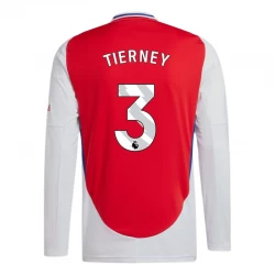 Fotbalové Dresy Arsenal FC Tierney #3 2024-25 Domácí Dres Mužské Dlouhý Rukáv