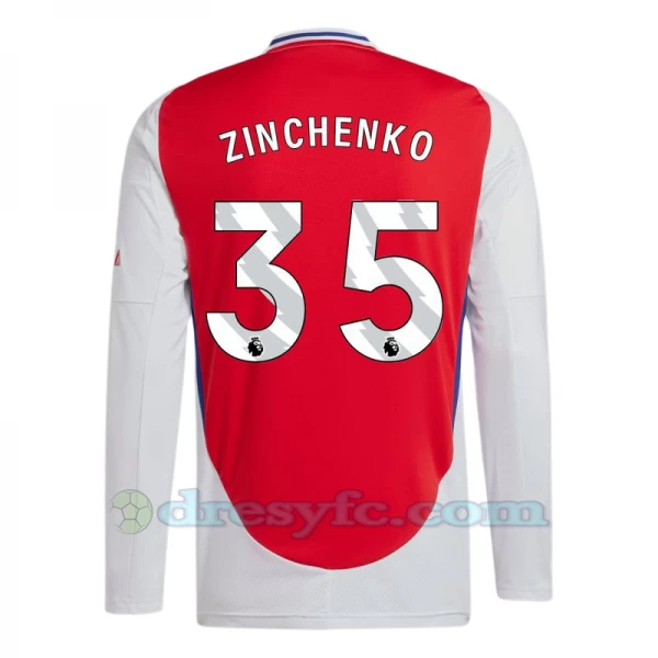Fotbalové Dresy Arsenal FC Zinchenko #35 2024-25 Domácí Dres Mužské Dlouhý Rukáv
