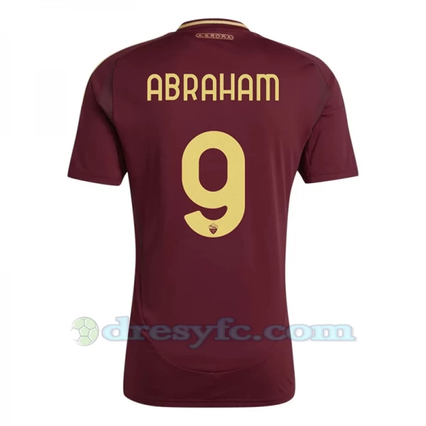 Fotbalové Dresy AS Roma Abraham #9 2024-25 Domácí Dres Mužské