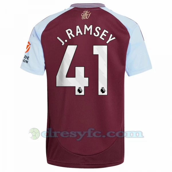 Fotbalové Dresy Aston Villa J. Ramsey #41 2024-25 Domácí Dres Mužské