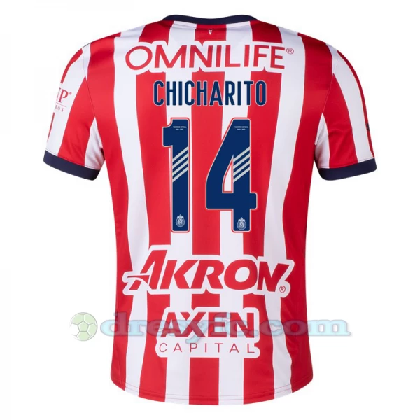 Fotbalové Dresy CD Guadalajara Chicharito #14 2024-25 Domácí Dres Mužské