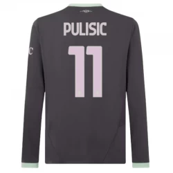 Fotbalové Dresy Christian Pulisic #11 AC Milan 2024-25 Alternativní Dres Mužské Dlouhý Rukáv