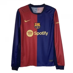 Fotbalové Dresy FC Barcelona 2024-25 Domácí Dres Mužské Dlouhý Rukáv