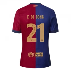 Fotbalové Dresy FC Barcelona F.De Jong #21 2024-25 Domácí Dres Mužské