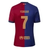 Fotbalové Dresy FC Barcelona Ferran #7 2024-25 Domácí Dres Mužské