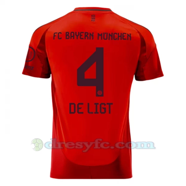 Fotbalové Dresy FC Bayern München De Ligt #4 2024-25 Domácí Dres Mužské