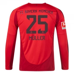 Fotbalové Dresy FC Bayern München Thomas Müller #25 2024-25 Domácí Dres Mužské Dlouhý Rukáv