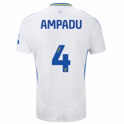 Fotbalové Dresy Leeds United Ampadu #4 2024-25 Domácí Dres Mužské