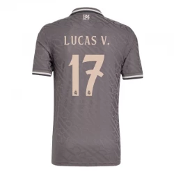 Fotbalové Dresy Lucas V. #17 Real Madrid 2024-25 Alternativní Dres Mužské