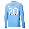 Fotbalové Dresy Manchester City Bernardo Silva #20 2024-25 Domácí Dres Mužské Dlouhý Rukáv