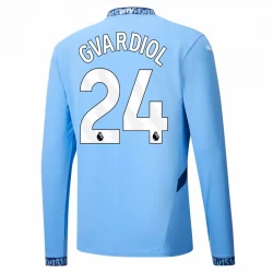 Fotbalové Dresy Manchester City Josko Gvardiol #24 2024-25 Domácí Dres Mužské Dlouhý Rukáv