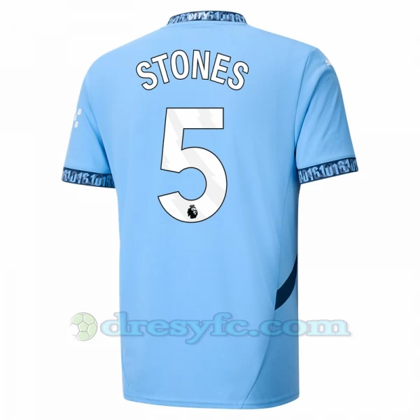 Fotbalové Dresy Manchester City Stones #5 2024-25 Domácí Dres Mužské