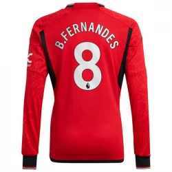 Fotbalové Dresy Manchester United Bruno Fernandes #8 2023-24 Domácí Dres Mužské Dlouhý Rukáv