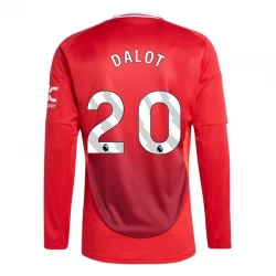 Fotbalové Dresy Manchester United Dalot #20 2024-25 Domácí Dres Mužské Dlouhý Rukáv