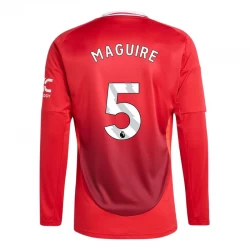 Fotbalové Dresy Manchester United Maguire #5 2024-25 Domácí Dres Mužské Dlouhý Rukáv