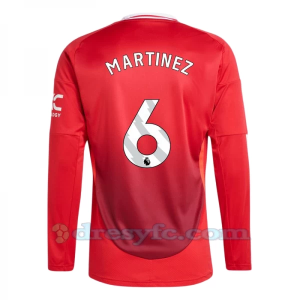 Fotbalové Dresy Manchester United Martínez #6 2024-25 Domácí Dres Mužské Dlouhý Rukáv