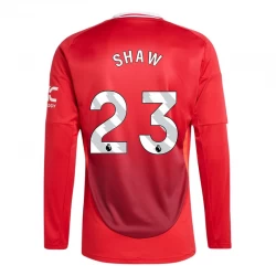 Fotbalové Dresy Manchester United Shaw #23 2024-25 Domácí Dres Mužské Dlouhý Rukáv