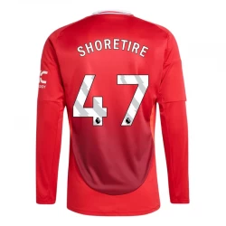 Fotbalové Dresy Manchester United Shoretire #47 2024-25 Domácí Dres Mužské Dlouhý Rukáv