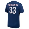 Fotbalové Dresy Paris Saint-Germain PSG Zaire-Emery #33 2024-25 Domácí Dres Mužské