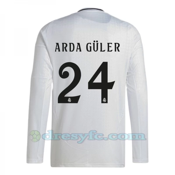 Fotbalové Dresy Real Madrid Arda Guler #24 2024-25 Domácí Dres Mužské Dlouhý Rukáv