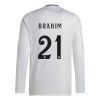 Fotbalové Dresy Real Madrid Brahim #21 2024-25 Domácí Dres Mužské Dlouhý Rukáv