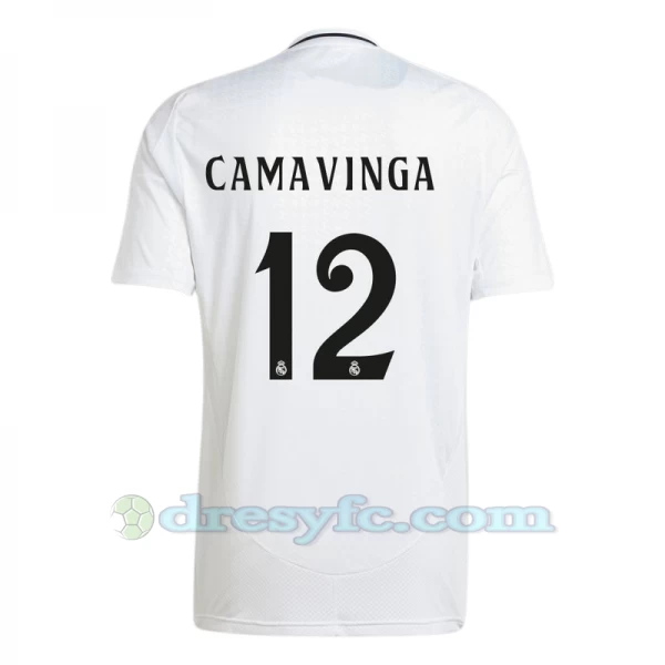 Fotbalové Dresy Real Madrid Camavinga #12 2024-25 Domácí Dres Mužské