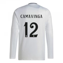 Fotbalové Dresy Real Madrid Camavinga #12 2024-25 Domácí Dres Mužské Dlouhý Rukáv