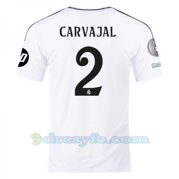 Fotbalové Dresy Real Madrid Carvajal #2 2024-25 HP Domácí Dres Mužské