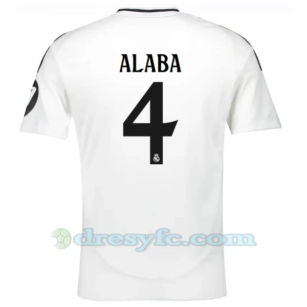 Fotbalové Dresy Real Madrid David Alaba #4 2024-25 HP Domácí Dres Mužské