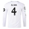Fotbalové Dresy Real Madrid David Alaba #4 2024-25 HP Domácí Dres Mužské Dlouhý Rukáv