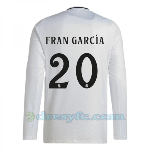 Fotbalové Dresy Real Madrid Fran Garcia #20 2024-25 Domácí Dres Mužské Dlouhý Rukáv