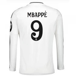 Fotbalové Dresy Real Madrid Kylian Mbappé #9 2024-25 HP Domácí Dres Mužské Dlouhý Rukáv