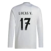 Fotbalové Dresy Real Madrid Lucas V. #17 2024-25 Domácí Dres Mužské Dlouhý Rukáv