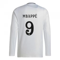 Fotbalové Dresy Real Madrid Mbappe #9 2024-25 Domácí Dres Mužské Dlouhý Rukáv