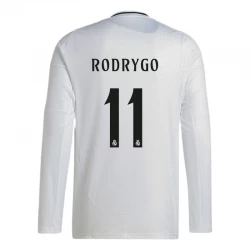 Fotbalové Dresy Real Madrid Rodrygo #11 2024-25 Domácí Dres Mužské Dlouhý Rukáv