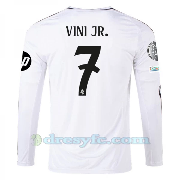 Fotbalové Dresy Real Madrid Vinicius Junior #7 2024-25 HP Domácí Dres Mužské Dlouhý Rukáv