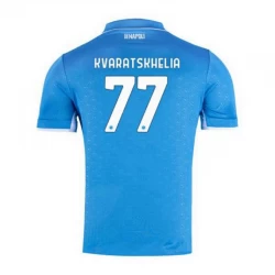 Fotbalové Dresy SSC Napoli Khvicha Kvaratskhelia #77 2024-25 Domácí Dres Mužské