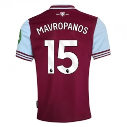 Fotbalové Dresy West Ham United Mavropanos #15 2024-25 Domácí Dres Mužské