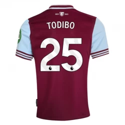 Fotbalové Dresy West Ham United Todibo #25 2024-25 Domácí Dres Mužské