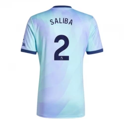 Fotbalové Dresy William Saliba #2 Arsenal FC 2024-25 Alternativní Dres Mužské