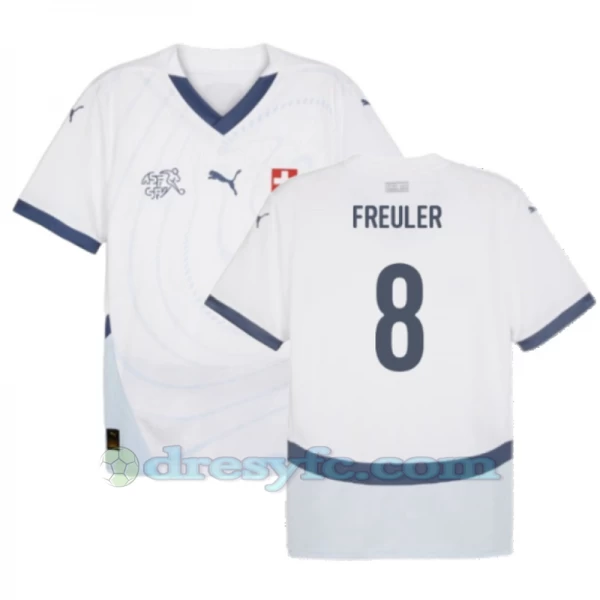 Freuler #8 Fotbalové Dresy Švýcarsko Mistrovství Evropy 2024 Venkovní Dres Mužské