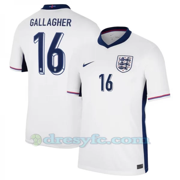 Gallagher #16 Fotbalové Dresy Anglie Mistrovství Evropy 2024 Domácí Dres Mužské