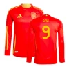 Gavi #9 Fotbalové Dresy Španělsko Mistrovství Evropy 2024 Domácí Dres Mužské Dlouhý Rukáv